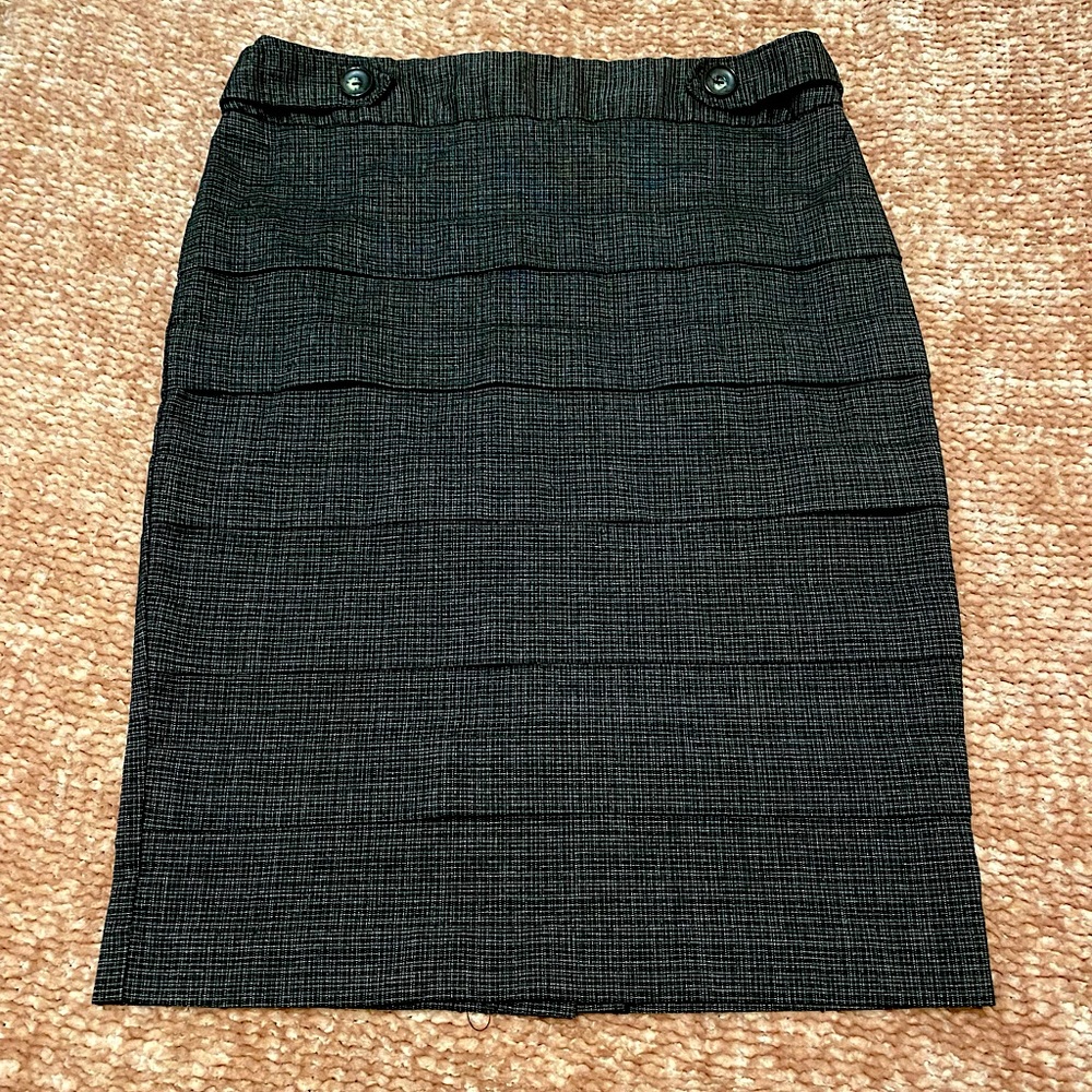 Dark gray pencil skirt